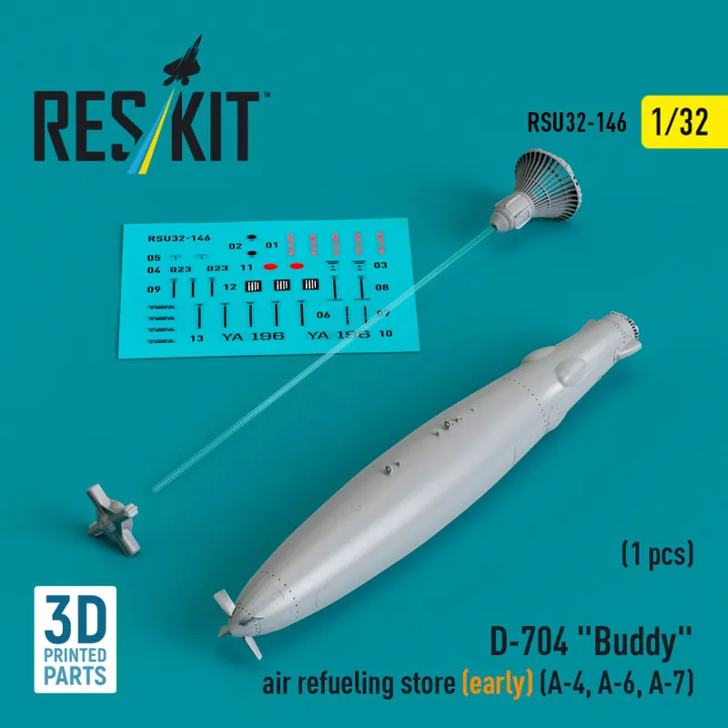 Paiement Sécurisé RES/KIT U32-0146 D-704 ‘Buddy‘ Air Refueling Store (Early) (1 pc) (A-4, A-6, A-7) (3D Printed)