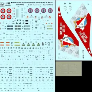 Syhart Decal 48-129 Rafale B 4-FP "10 ans ESTA 15.004 Haute-Marne" 2017 - (Limited 300pc) Nouvelle Collection
