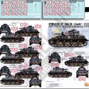 Meilleure Vente Echelon Fine Details AXT351029 Pz.Rgt. 6 Panzer IV Ausf Ds Tauch - Operation Barbarossa