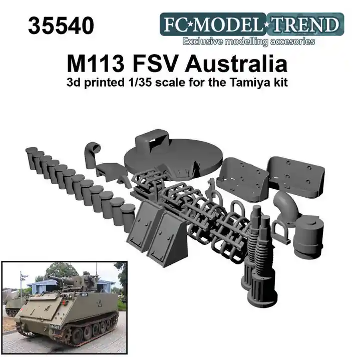 FC ModelTrend 35540 M113 FSV Australia, details Commander Maintenant