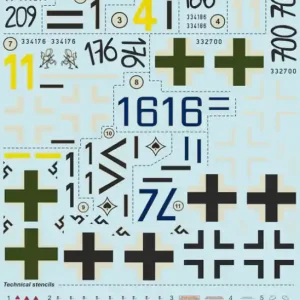 Print Scale 48-104 BF.109 K Part 2 The complete set 1,5 leaf Réduction