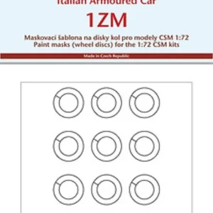 Haute Qualité Peewit 78001 Paint mask for Italian Armoured Car 1ZM Copper State Models
