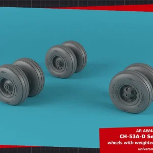 Armory Models Group AW48336 CH-53 Sea Stallion wheels w/ weighted tires, early Affaire À Saisir
