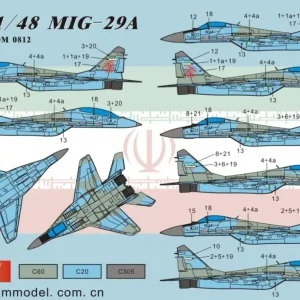Satisfait Ou Remboursé Dream Model DM0812 Decal for MiG-29A in Iran ( ForTrumpeter )
