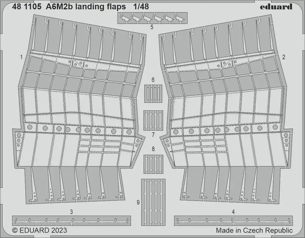 Marque Eduard 481105 A6M2b landing flaps