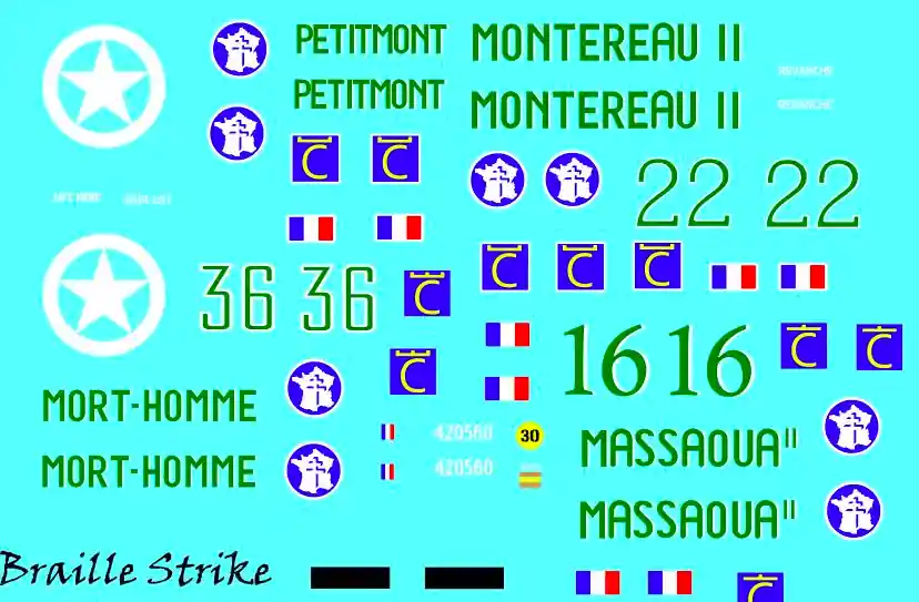Braille Strike 35041 M4A1E9 Sherman French Meilleure Vente