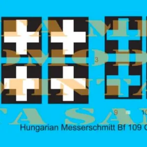HAD Models 48175 Messerschmitt Bf 109 G-6 Hun W0+21, W0+66, red 2 Vente Flash