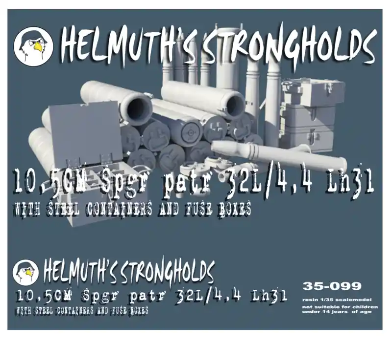Helmuth‘s Strongholds 35099 German 10,5cm Spgr patr 32L/4,4 lh31 Commande En Gros
