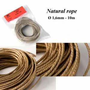 HiSModel R-N160-10 Natural Rope - th. 1,6 mm (Lenght 10 m) Acheter En Ligne