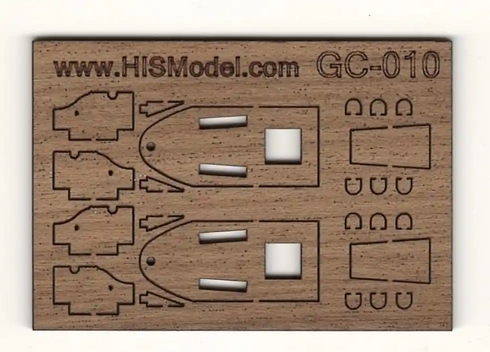 HiSModel GC-010 Guns Carriage for 68 Pounds Carronade (2 pcs) Expédié Aujourd'hui