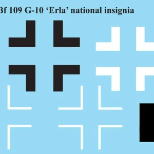 Promotion Saisonnière Aims 35D002 Messerschmitt Bf-109 G-10 ‘Erla‘ - National Insignia
