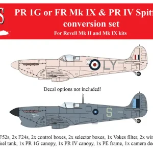 Aims 32P026 PR.1G (or FR IX) & PR.IV Spitfire - Conversion Set (for Revell Supermarine Spitfire Mk.IIb/Mk.IXc kits) Réduction