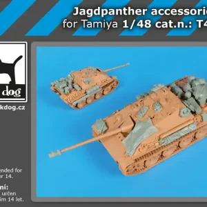 Black Dog T48072 Jagdpanther Accessories Set For Tamiya Produit De Marque