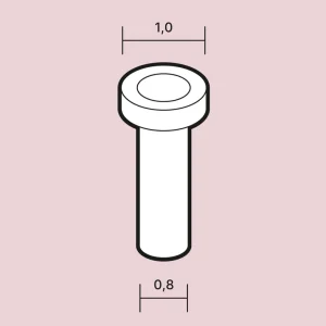 Acheter Direct scalecars.online R041 Rivets 1,0 mm low flat head