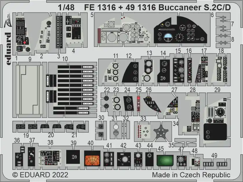 Pas Cher Eduard FE1316 Buccaneer S.2C/D AIRFIX