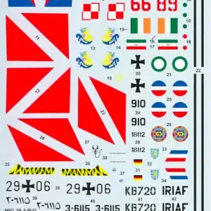 Offre Spéciale Hi-Decal Line 72044 MiG-29 A/B/G Fulcrum A