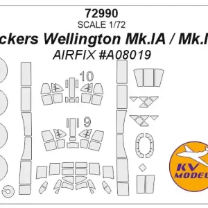 Affaire À Saisir KV Models 72990 Vickers Wellington Mk.IA / Mk.IC (AIRFIX) + wheels masks