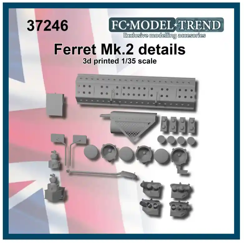 Expédition Rapide FC ModelTrend 37246 Ferret Mk.2 - Accesories (3D-printed)
