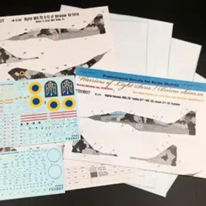 FOXBOT 32-013A MiG-29 (9-13) Ukranian Air Forces decals with masks Certifié