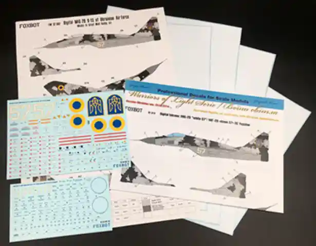 FOXBOT 32-013A MiG-29 (9-13) Ukranian Air Forces decals with masks Certifié