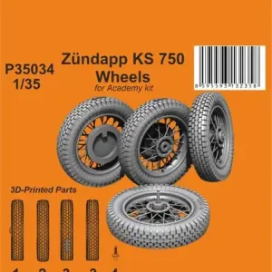 Vente Directe CMK P35034 Zündapp KS 750 Wheels (For Academy)