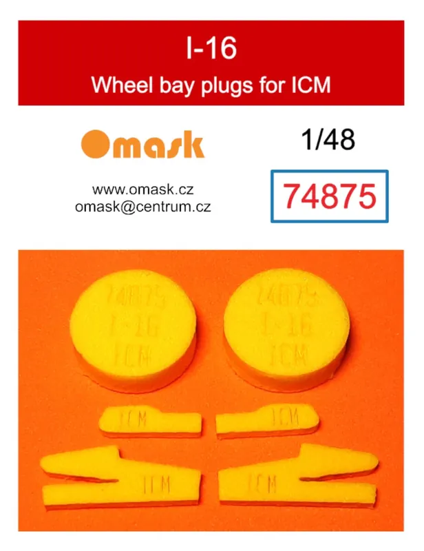 Omask 74875 I-16 Wheel Bay Plugs (For ICM) Nouvel Arrivage