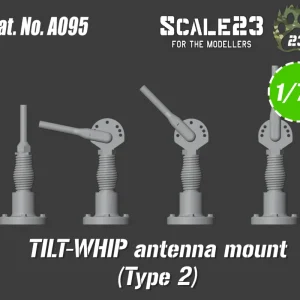 Scale23 72-A095 Antennas US / NATO tilt-whip (Type 2) - 4 pcs Soldes