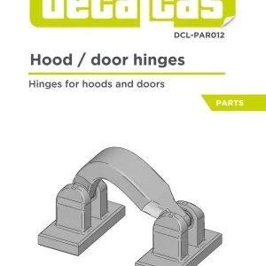 Decalcas PAR012 Hood / Door Hinges - Type 1 (8 pcs) Jusqu'à Épuisement Des Stocks