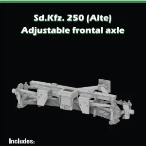 Remise SBS Model 3D039 Sd.Kfz.250 (Alte) Adjustable Frontal Axle For Takom Kit