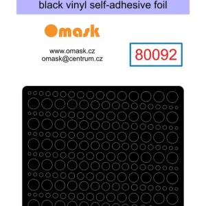 Omask 80092 Circles 1-4 mm (Self-Adhesive Foil) Satisfait Ou Remboursé