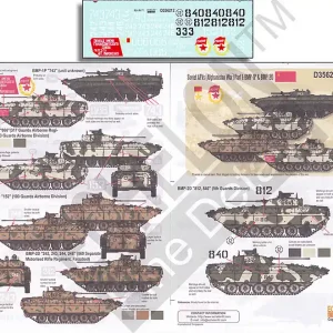 Echelon Fine Details D356212 Soviet AFVs Afghanistan War Pt 1 BMP-1P and BMP-2D Usine Directe