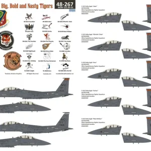 Soldes Two Bobs 48267 McDonnell Douglas F-15 E Strike Eagle - Nose Art from the Tigers of Mountain Home AFB
