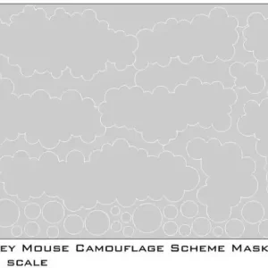 DN Models 35-827-023 Mickey Mouse Camouflage Scheme Paint Masks Set Haute Qualité