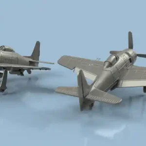 L‘Arsenal 2.0 3D350491 Grumman F8F-2 Bearcat unfolded wings - 3D printing (5 pcs) Usine Directe