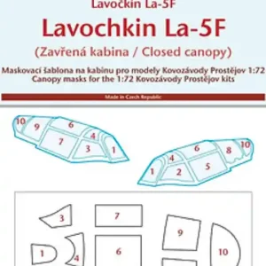 Usine Directe Peewit 72230 Canopy mask for Lavochkin La-5F – closed cabin Kovozávody Prostìjov