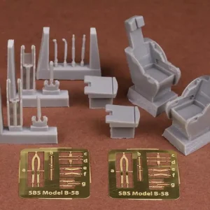 SBS Model 48081 B-58 Hustler SAC Ejection Seat (Pilot Office) (2pcs) (For Revell/Monogram Kit) Retour Gratuit