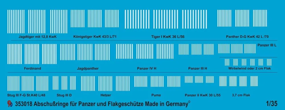 Achat Immédiat Peddinghaus-Decals 3018 Kill Markings For German Tanks And Anti Aircraft Guns