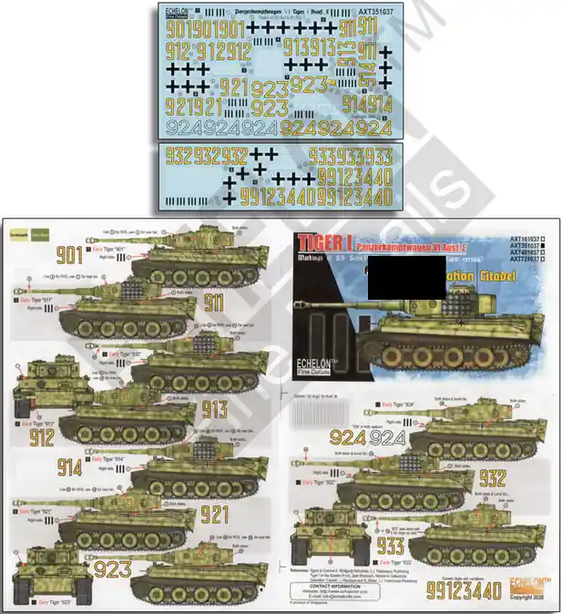 Populaire Echelon Fine Details AXT351037 3. SS-Schw.Pz.Rgt. Tiger Is Kursk 1943 - Operation Citadel