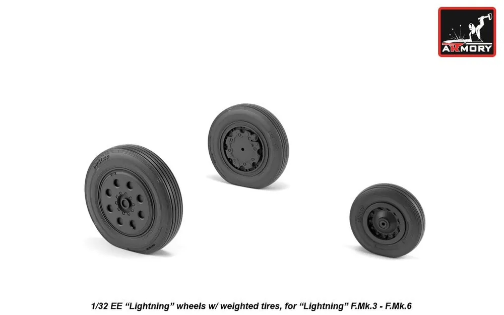 Armory Models Group AW32402 EE "Lightning" wheels w/ weighted tires, late Prix Cassé