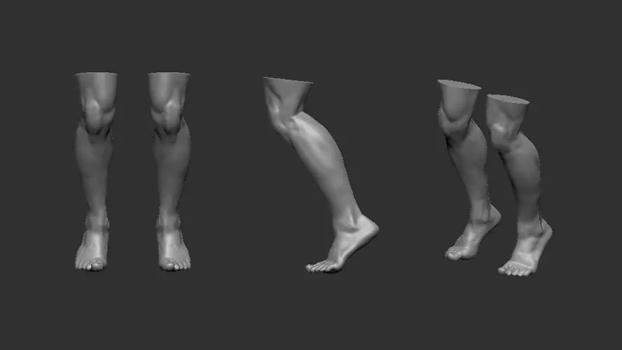 Firma49 F010-35 Bent Bare Feet Réduction
