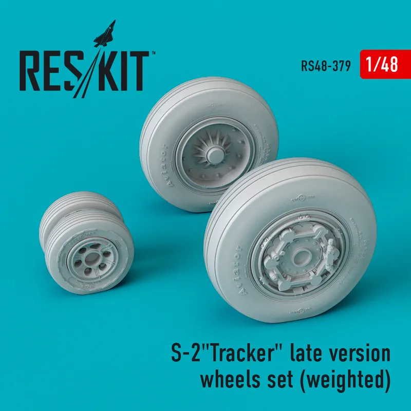 DISCONTINUED RES/KIT 48-0379 S-2 "Tracker" late version wheels set (weighted) Nouvel Arrivage