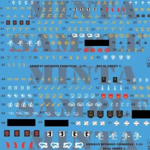 HAD Models 035035 German ww2 Division Symbols Dubble sheet Prix Réduit
