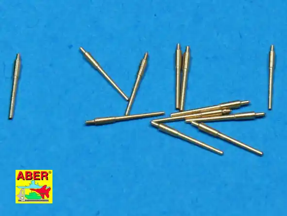 Aber 1-700L-015 Set of 12 pcs 150 mm barrels for German ships Bismarck, Tirpitz, Scharnhorst, Gneisenau Petit Prix