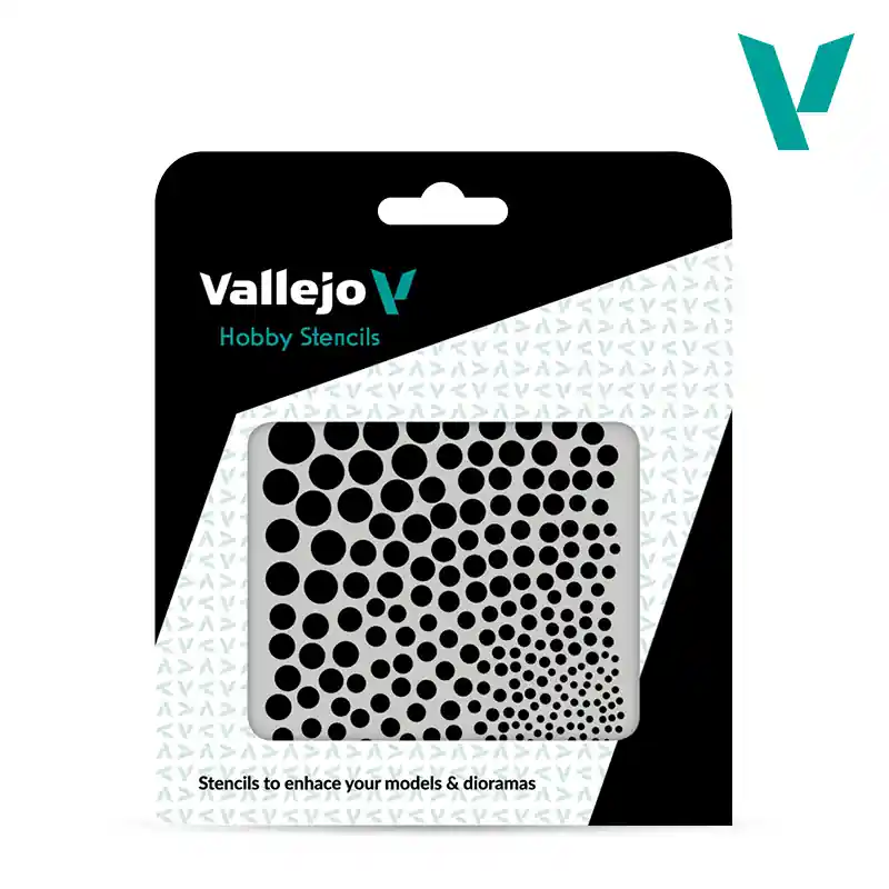 Vallejo ST-SF002 Circle Textures STENCIL Expédition Rapide
