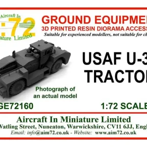 Aircraft In Miniature Ltd GE72160 USAF U-30 Tractor - 3D printed Acheter En Ligne
