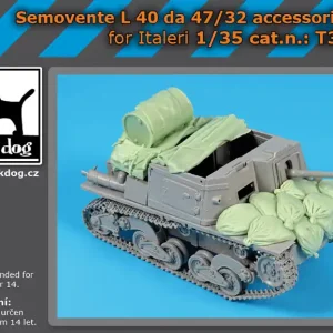 Black Dog T35264 Semovente L 40 Da 47/32 Accessories Set (For Italeri) Meilleur Choix