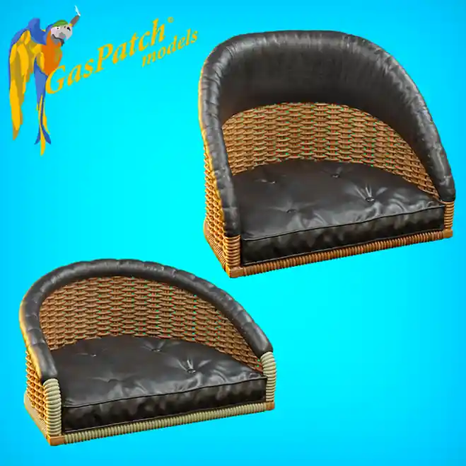 Acheter Direct Gaspatch Models 22-72259 British Wicker Seat Full Back – Short and Tall Big, leather pad