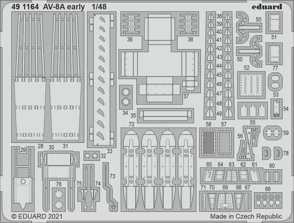 Haute Qualité DISCONTINUED Eduard 491164 AV-8A early Kinetic