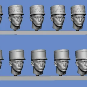 Remise Germania-Figuren 72-CW-5050 Foreign Legion – Heads With Caps