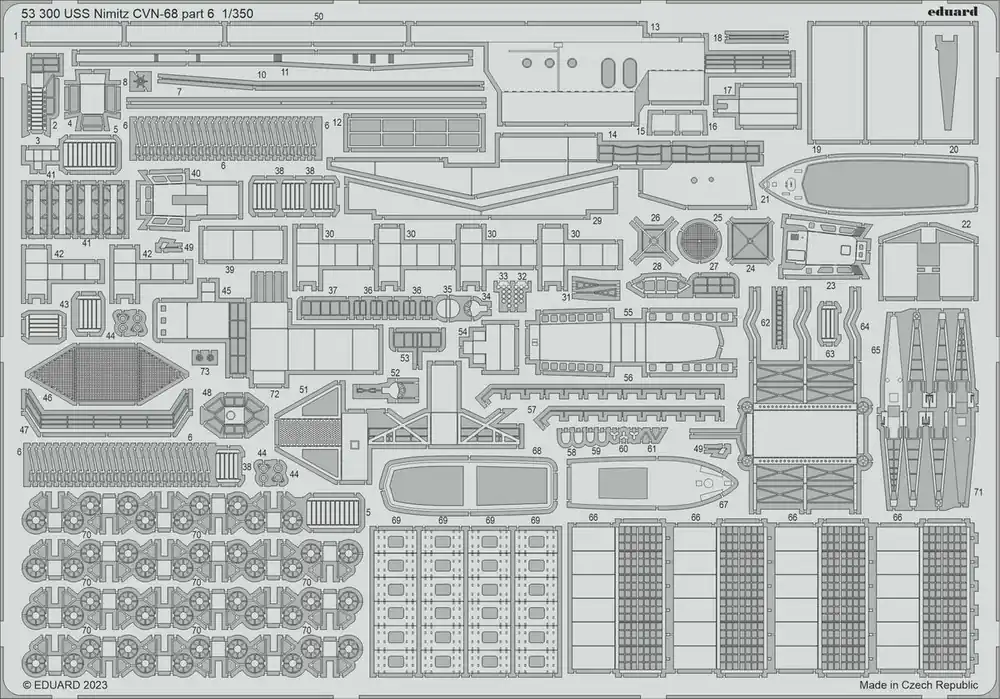 Eduard 53300 USS Nimitz CVN-68 Part 6 TRUMPETER Prix Bas